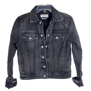 BOGO FREE! Rag & Bone distressed black denim jacket